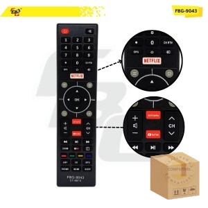FBG-M 9043 SMART COMPATÍVEL C/ SEMP TOSHIBA YOUTUBE/NETFLIX/GLOBOPLAY