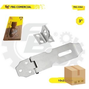 FBG-3364 FECHO DOBRADICA DE ACO P/CADEADO 3'' 2X48