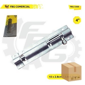 FBG-3368 FECHO DE ACO P/PORTA 4'' 2X48