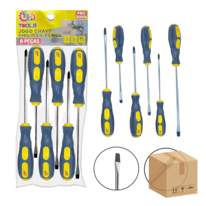 FBG-M 3202 KIT CHAVE PHILIPS E FENDA 6 PÇ